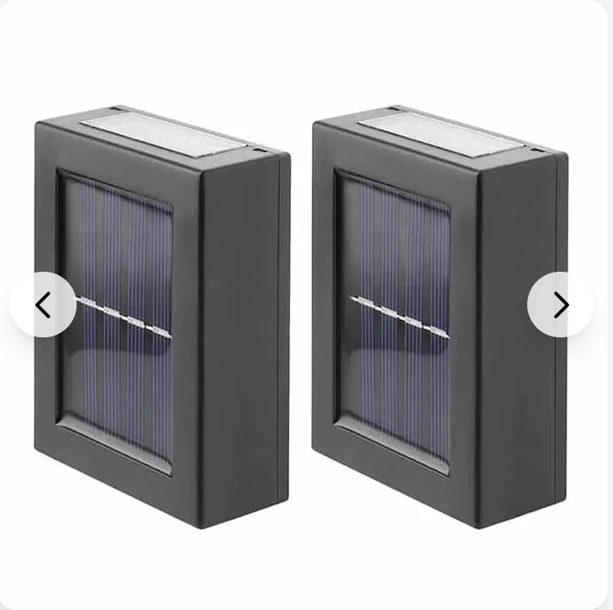 Lămpi Solare de Perete pentru Exterior – Set Iluminat Sus-Jos, Fără Fire